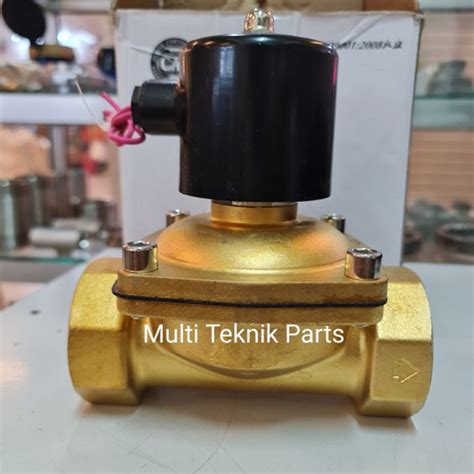 Jual Solenoid Valve Kuningan Inch Ac V Normal Open High Quality