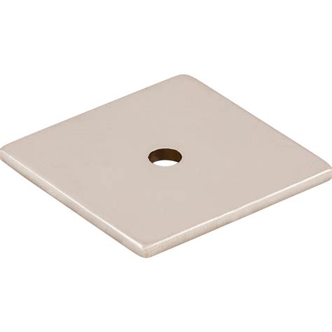 Sanctuary Collection Square Knob Backplate In Polished Nickel