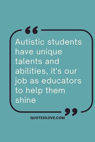 Autism Quotes for Teachers - Quotes I Love