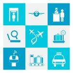 Airport Icons Set Stock Vector Image By Nevada31 27794681