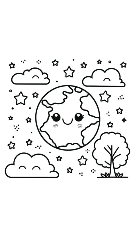 Disegni Giornata Della Terra Da Colorare Pagine Gratis Per Piccoli