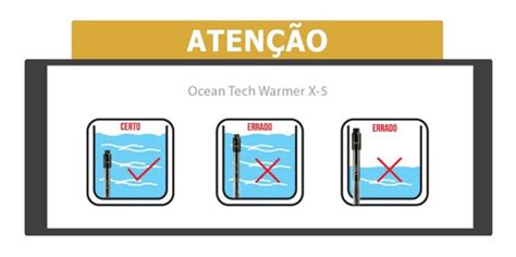 Termostato Aquecedor Ocean Tech Wamer X 5 500w Parcelamento Sem Juros