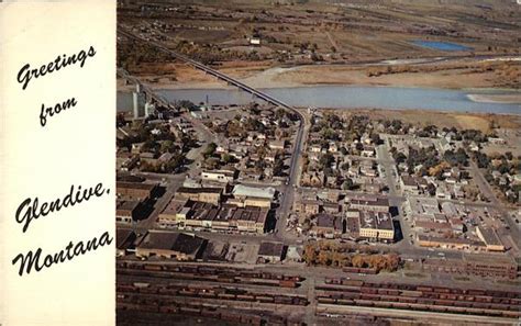 Birds Eye View Of Town Glendive Mt