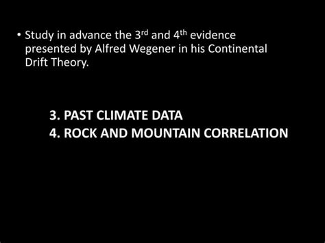 Continental Drift Theory Evidences Ppt Ppt