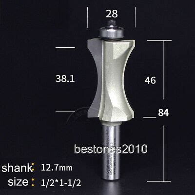 Arden Bullnose Half Radius Router Bit With Bearing Finger