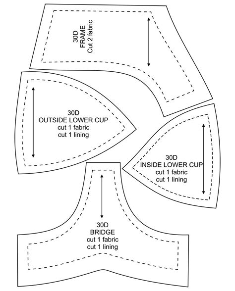 13 Best Bra Cup Pattern Printable Pdf For Free At Artofit