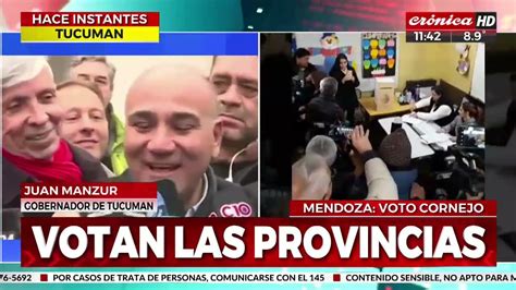 Elecciones En Tucum N Vot El Gobernador Juan Manzur Youtube