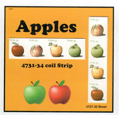 A Apples Vertical Sheet Strip Coil Strip Mnh