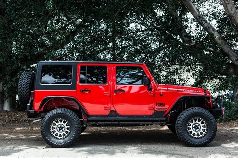 Red Jeep Wrangler Sport