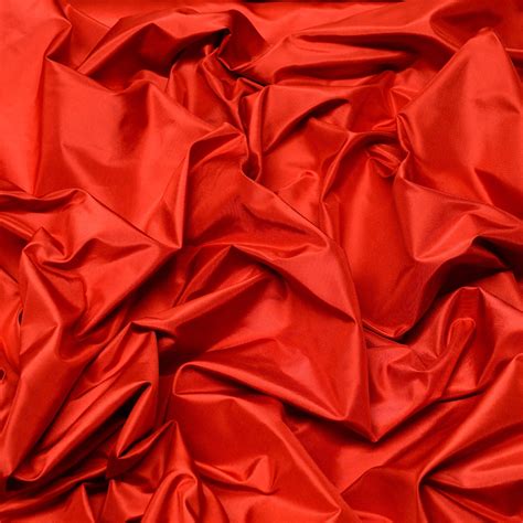 TS-7010: Red Silk Taffeta Fabric 100% Silk - Silks Unlimited