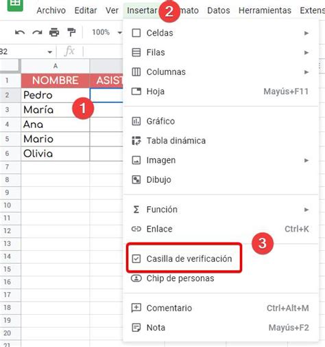 C Mo Insertar Un Checkbox En Las Hojas De C Lculo De Google