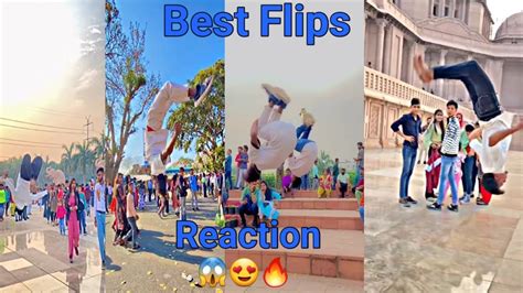 Best Flip In Publiccool Flipsamazing Stuntgirls Reactionpublic