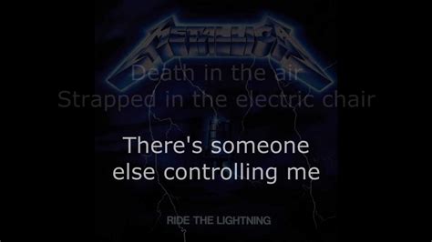 Metallica Ride The Lightning Lyrics Hd Youtube