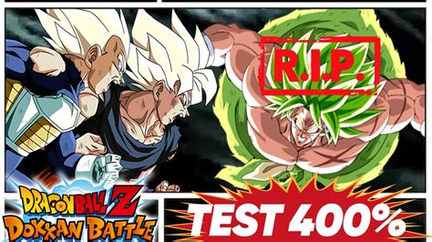 RIP BROLY RED ZONE TEST GOKU VEGETA SSJ LR TEST META 400 DOKKAN