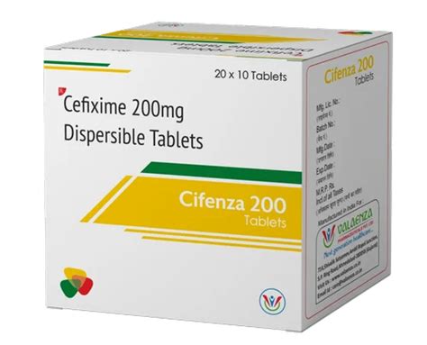 200 Mg Cefixime Cifenza Dispersible Tablet At Best Price In Ahmedabad