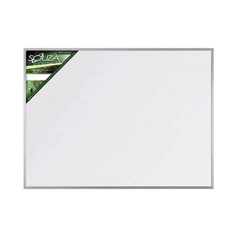 Quadro Branco Moldura Alum Nio X Cm Luxo Souza Na Papelaria