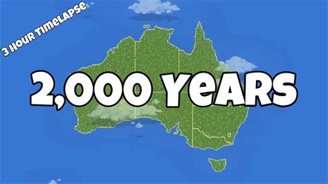 A Timelapse Of Australia Worldbox Timelapse Youtube