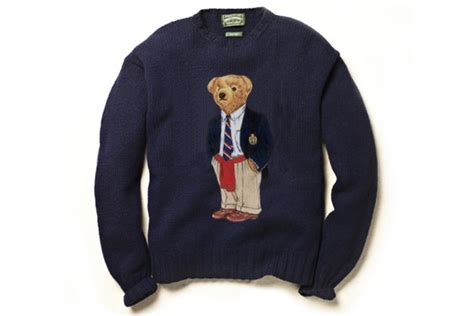 The History of the Ralph Lauren Polo Bear. Sweater, watches, 5 panels