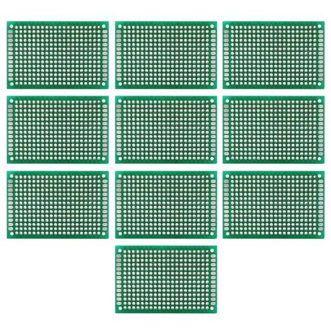 10 Pièces 4 X 6 Cm Double Face Carte Pcb Perfboard Prototypage