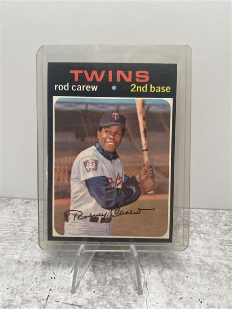 Topps Rod Carew Minnesota Twins Nd Base Hall Of Famer Check