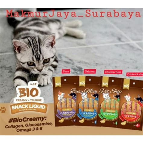 Jual Bio Creamy Snack Kucing Gr X Pcs Treats Shopee Indonesia