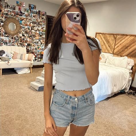 Gaze Tops Gaze Lettuce Hem Crop Top Poshmark