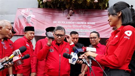 Hasto Bakar Semangat Kader Pdip Di Banten Supaya Konsisten Menangkan