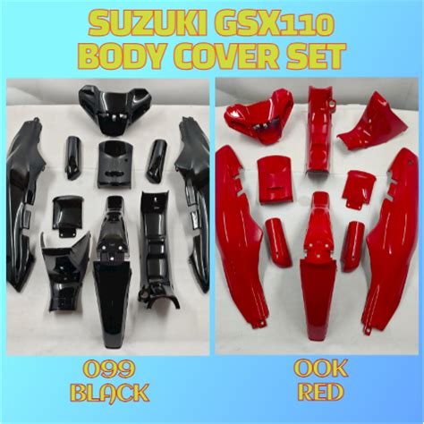 Suzuki Gsx Body Cover Set Colour Parts Hld Black Red Coverset