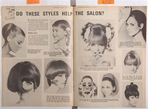 Vintage Women S Hairstyle From HJ Dating Back To The 1960s Vintage