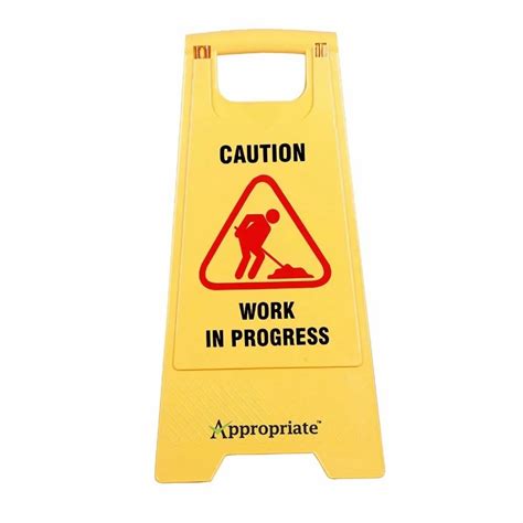 Plastic Yellow Caution Board For Industrial At Rs 180piece In