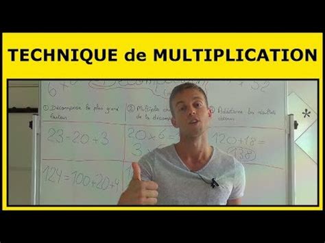 Multiplier Des Nombres Par D Composition Technique De Multiplication