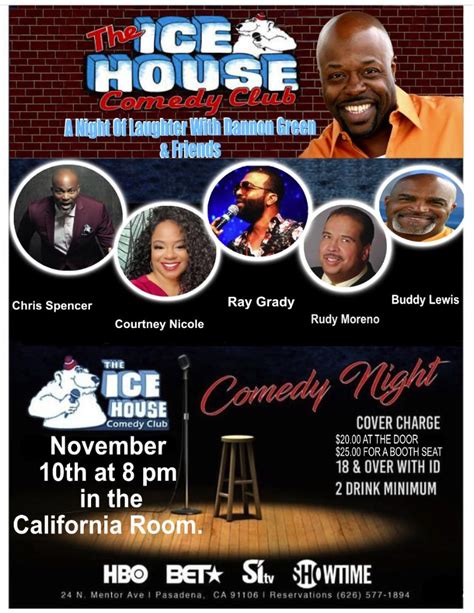 Ice House Comedy: Dannon Green and friends » Playhouse Village Association