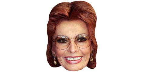 Sophia Loren Smile Celebrity Mask Celebrity Cutouts