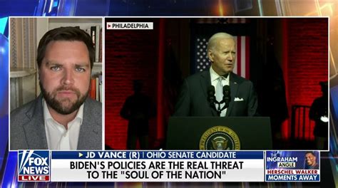 Jd Vance Biden Is Effectively Declaring War On Half The Country Fox News