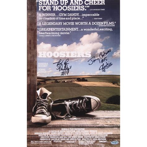 Maris Valainis & Brad Long Signed "Hoosiers" 11x17 Photo Inscribed ...