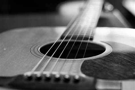 Guitarra Dibujo Blanco Y Negro