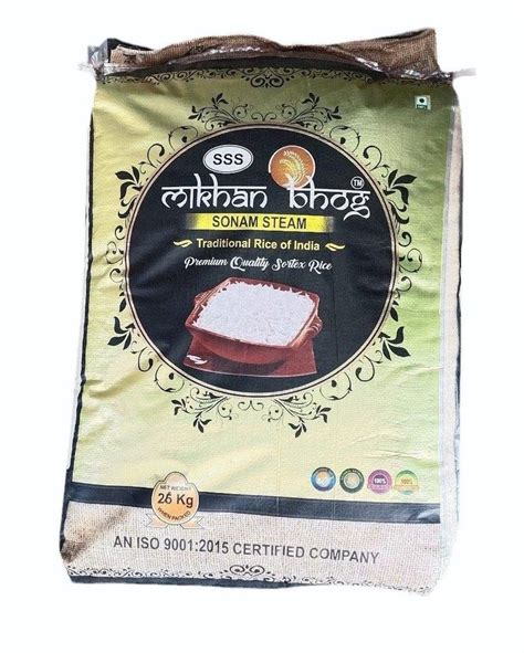 White Makhan Bhog Sonam Steam Sortex Rice Bag At Bag In Patna