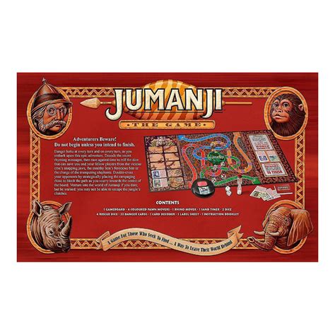 Jumanji Board Game Rules Printable