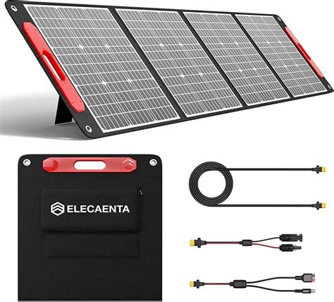 Elecaenta Ultra Light Flexible Etfe 200w Solar Charger Monocrystalline Solar Panel Xt60 Output