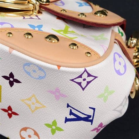 Louis Vuitton Marilyn White Multicolor Monogram Canvas Hand Bag At 1stdibs Louis Vuitton