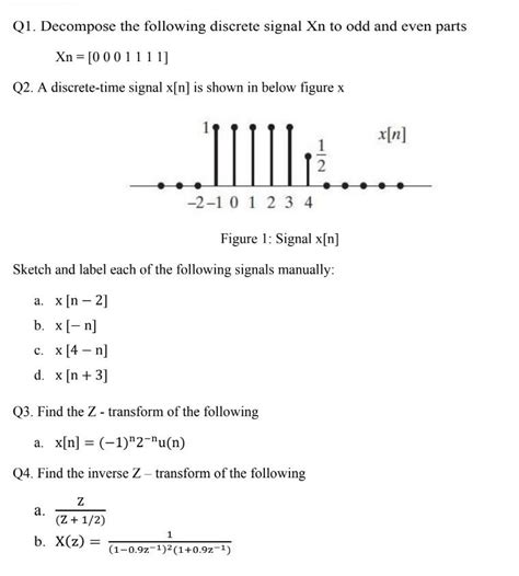 [solved] Q1 Decompose The Following D