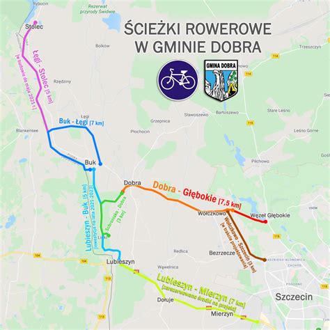 Gmina Dobra Portal Mieszka C W Dobra Szczeci Ska Mapa Cie Ek