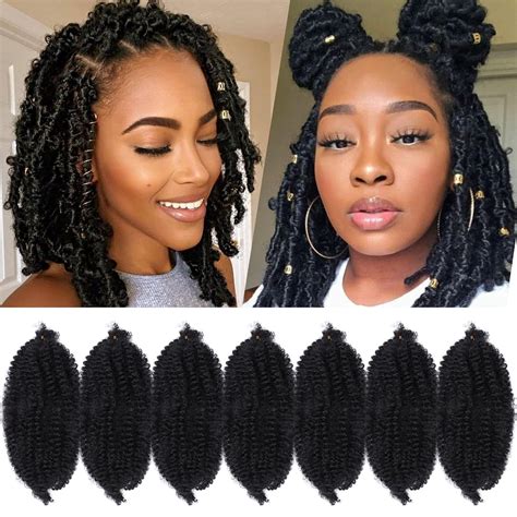 Buy Marley Hair 10 Inch 7 Packs Pre Separated Springy Afro Twist Hair Marley Twist Braiding Hair