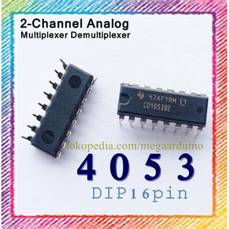 Jual Dip Pin Triple Channel Analog Multiplexer Demultiplexer