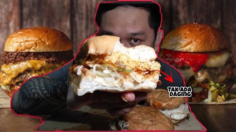 BURGER Tepi Jalan Paling OTAI Mukbang Malaysia YouTube