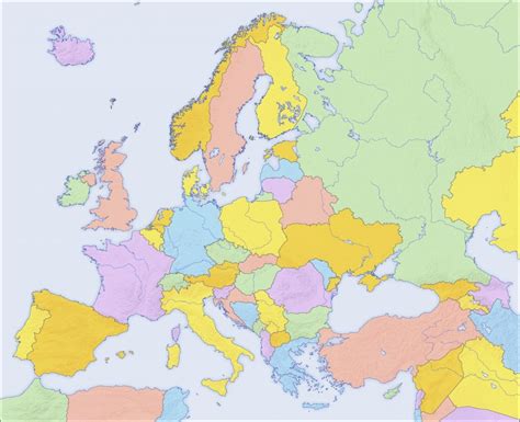 Mapa de Europa para imprimir | Político | Físico | 🥇 2022