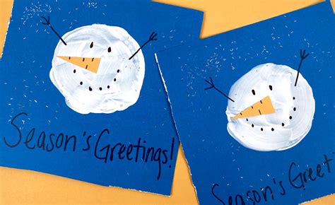 Snowman Holiday Card - Craft Project Ideas