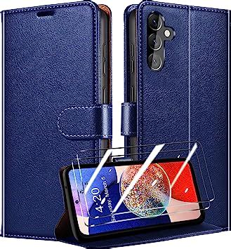 QHOHQ Tenphone Coque pour Samsung Galaxy A14 4G 5G 2 Pièces Verre