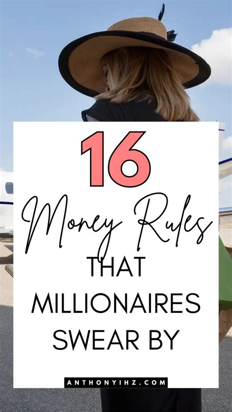 Money Rules That Millionaires Swear By Anthony Ihz