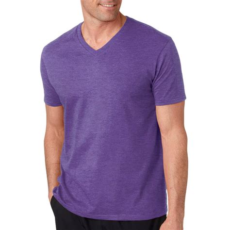 Gildan 64v00 Gildan Softstyle Adult V Neck T Shirt Heather Purple 3x